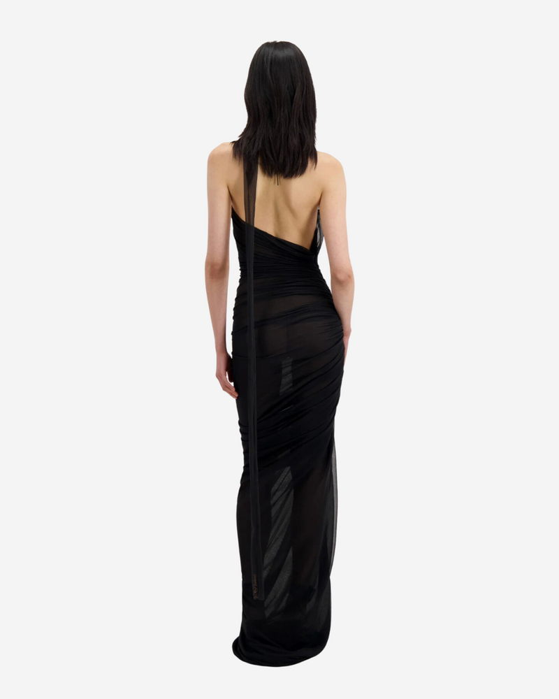 Ludovic De Saint Sernin Mesh halter dress black Borrow Mine Ludovic De Saint Sernin Mesh halter dress black Borrow Mine