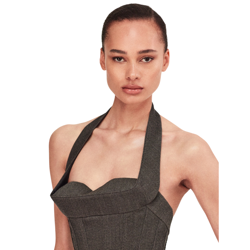 Schiaparelli Long Unstitched Ribbons Dress