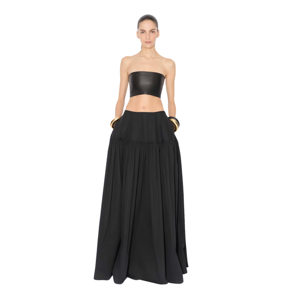 Alaia Cotton Poplin Full Skirt