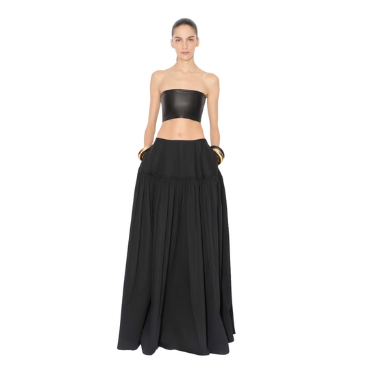 Alaia Cotton Poplin Full Skirt