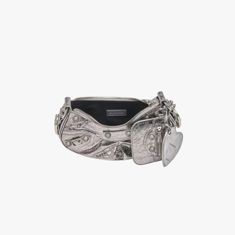 Balenciaga Le Cagole XS shoulder bag in silver