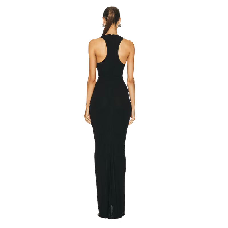 Christopher Esber Vivenda Drape Front Dress black