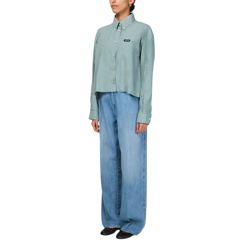 Miu Miu Checkered Shirt