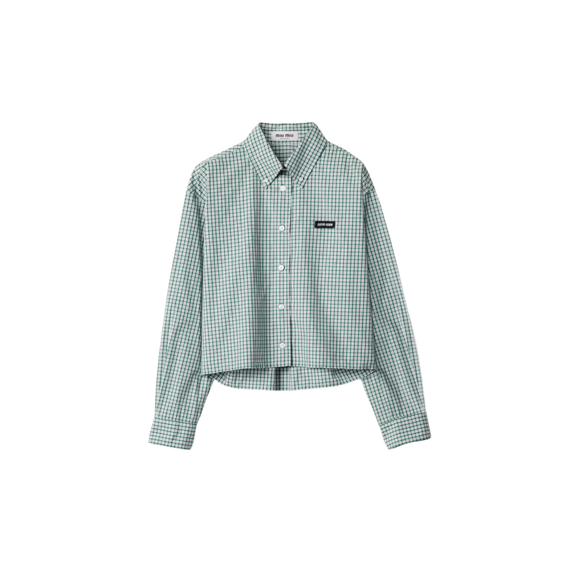 Miu Miu Checkered Shirt