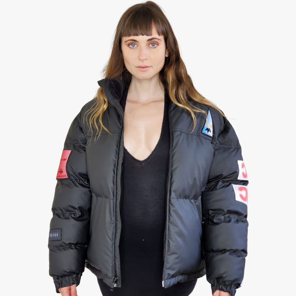 Alexander Wang Black Flex2Club Puffer Jacket