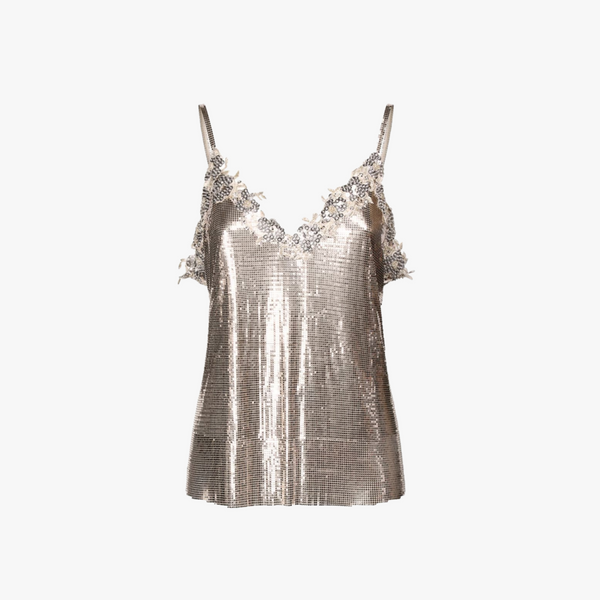 Balenciaga Embellished Chain Mail camisole