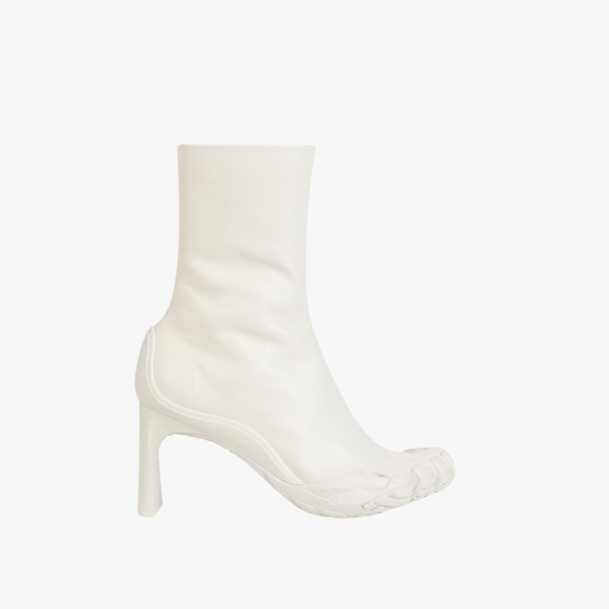 Balenciaga Heeled Toe 80mm bootie white