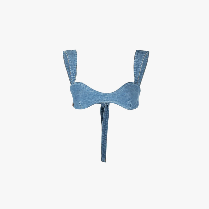 Magda Butrym Denim bra top