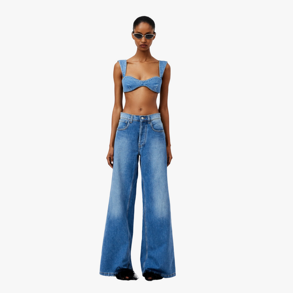 Magda Butrym Denim bra top