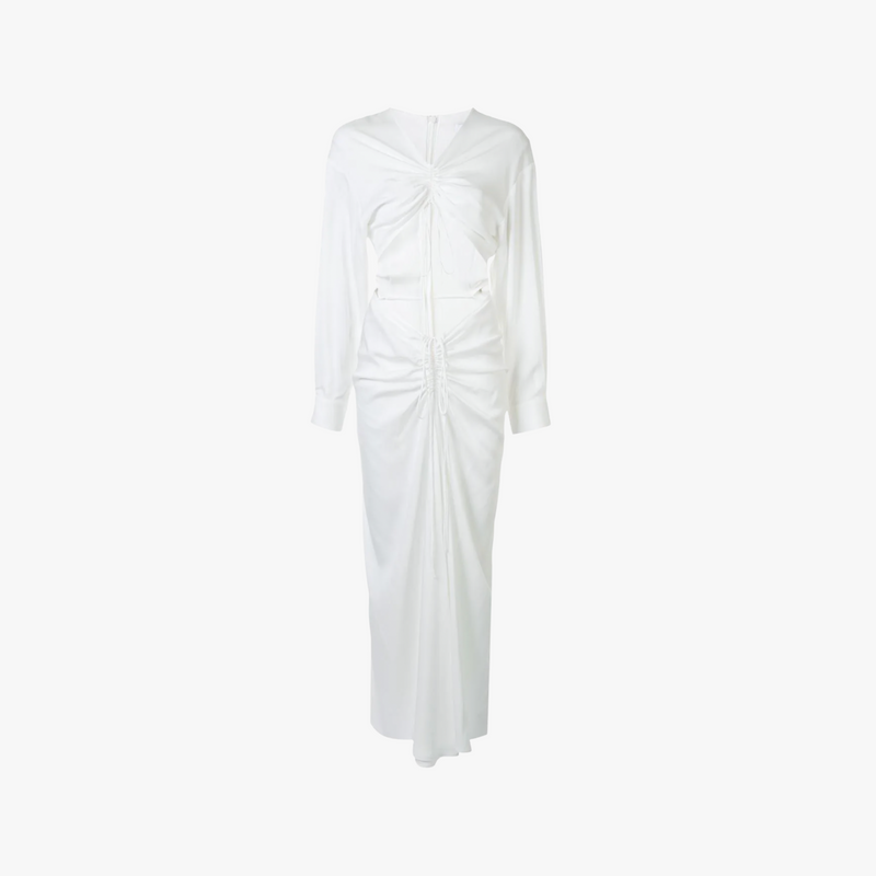 Christopher Esber Ruched Disconnected Shirt Dress