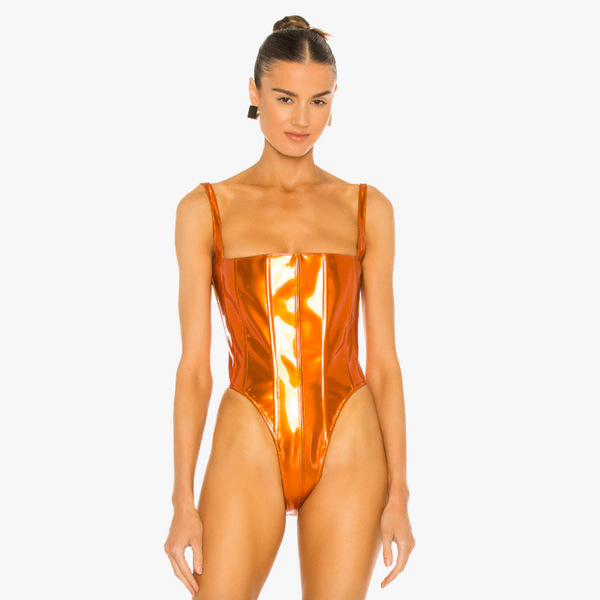 Laquan Smith Corset Bodysuit