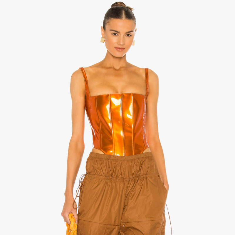 Laquan Smith Corset Bodysuit