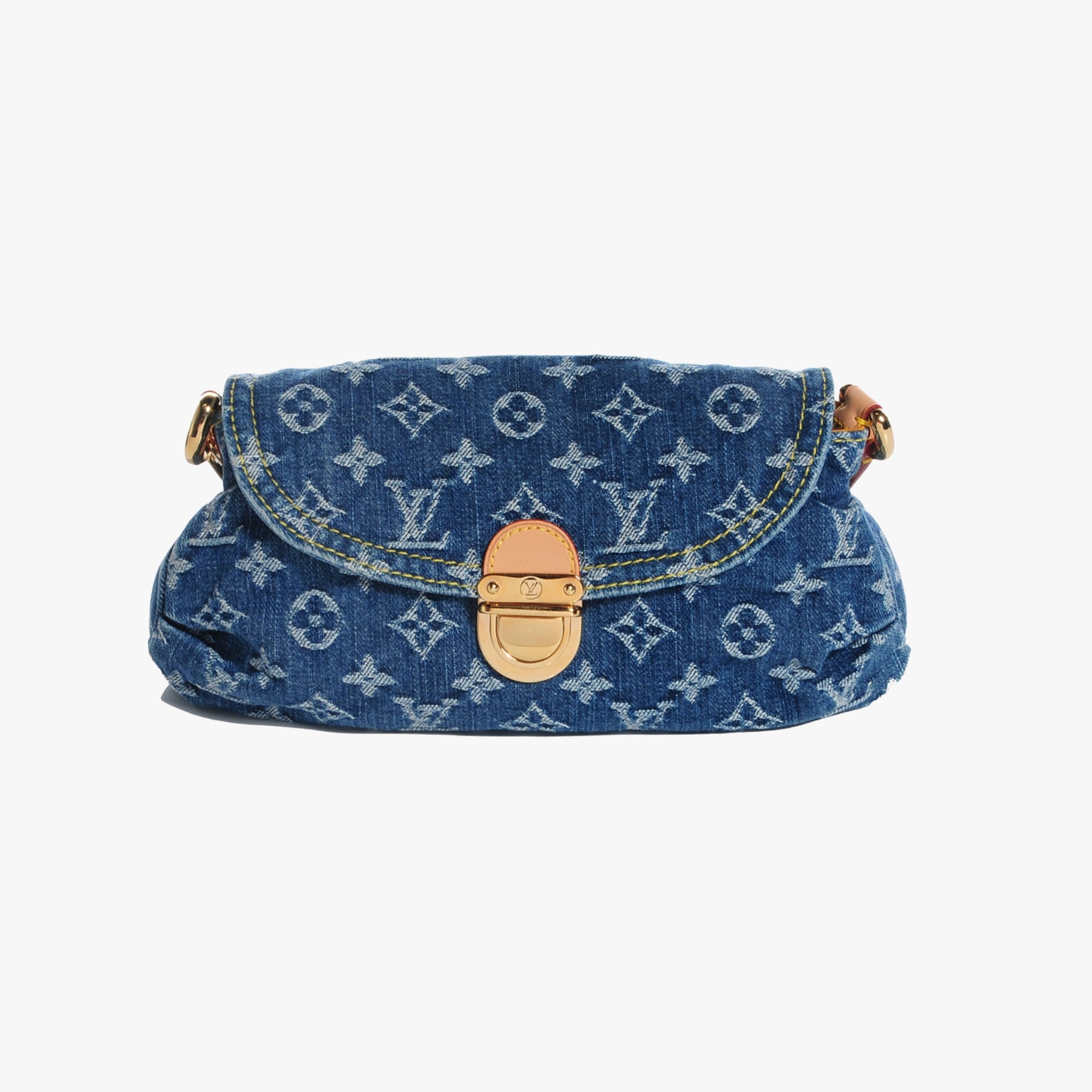 Louis Vuitton Denim Pleaty Mini Shoulder Bag