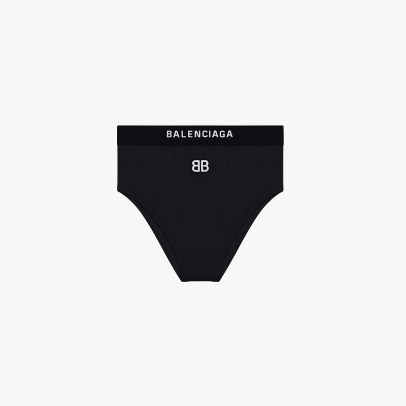 Balenciaga Sports Slip Briefs in Black