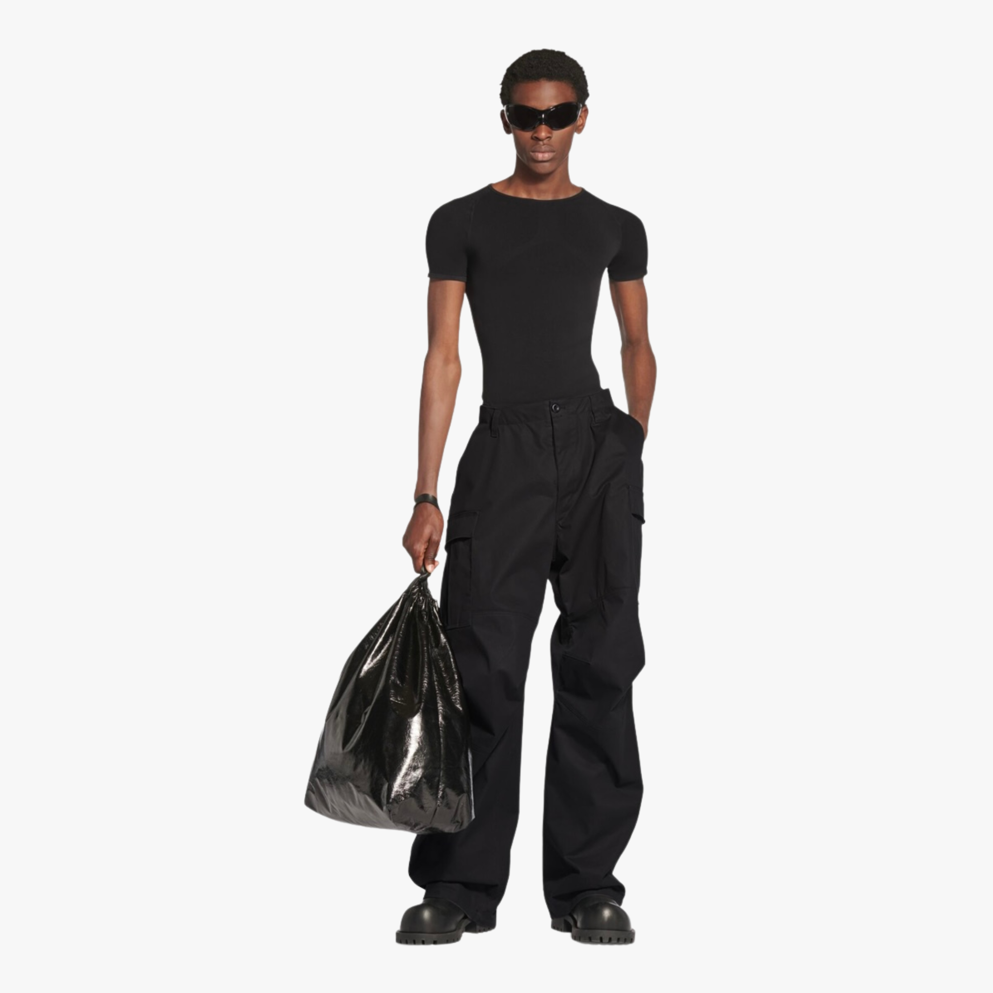 Balenciaga Kick Cargo Pants in Black