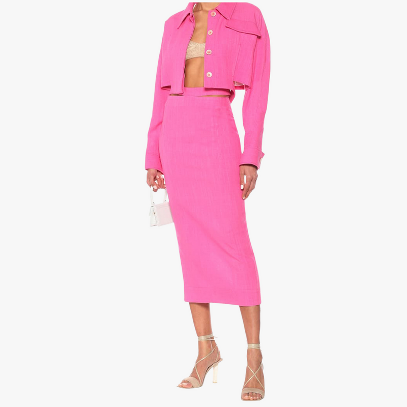 Jacquemus La Veste Esterel Jacket Pink Fluo