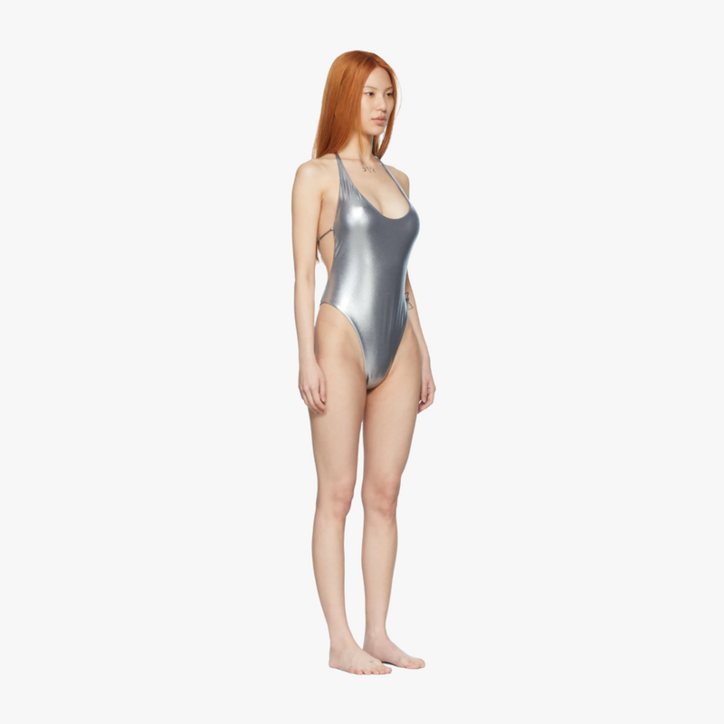 The Attico Silver one Piece